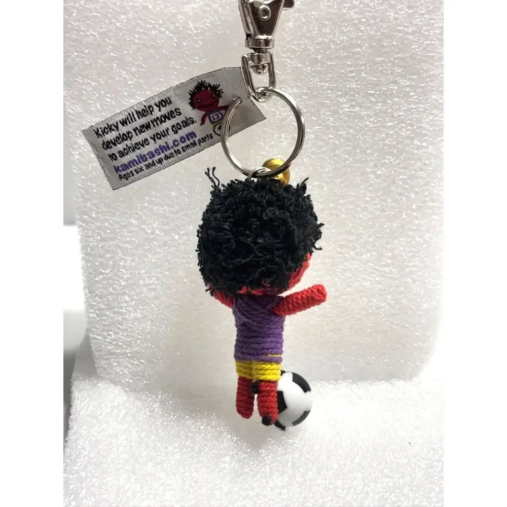 RARE‎ Vintage Kamibashi String Doll Gang KICKY Soccer Player Purple #13 Jersey